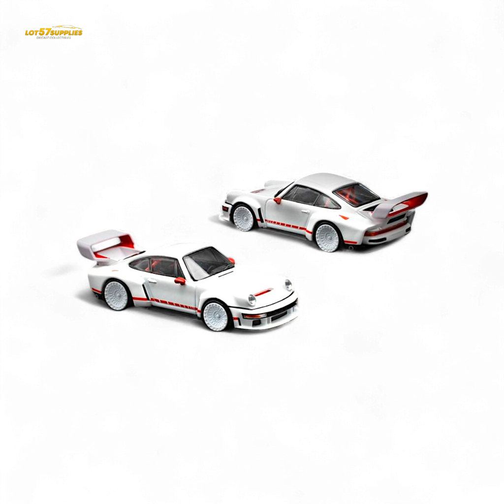 Pop Race Porsche Singer DLS Turbo White 1:64