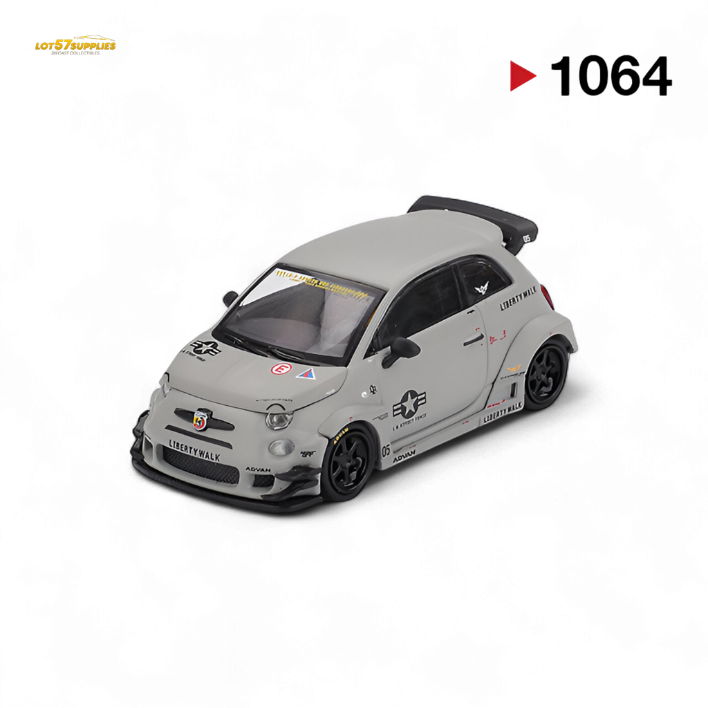 Mini GT Abarth 595 LB-WORKS x Abas Works Grey 1:64