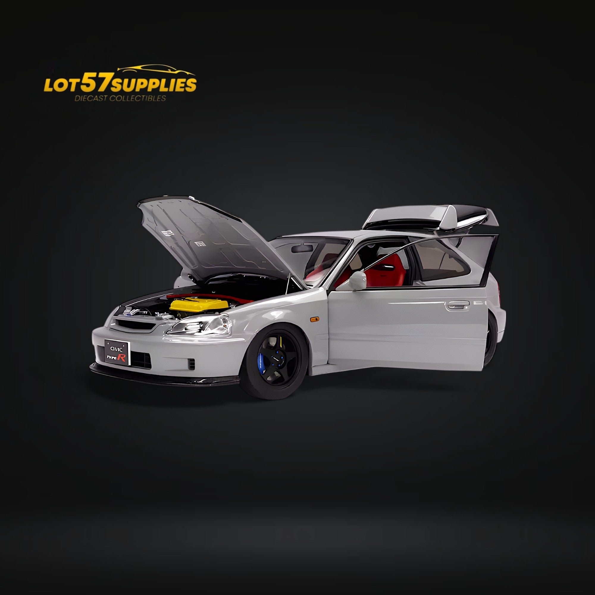 MOTORHELIX Honda Civic Type-R EK9 Nardo Grey 1:18