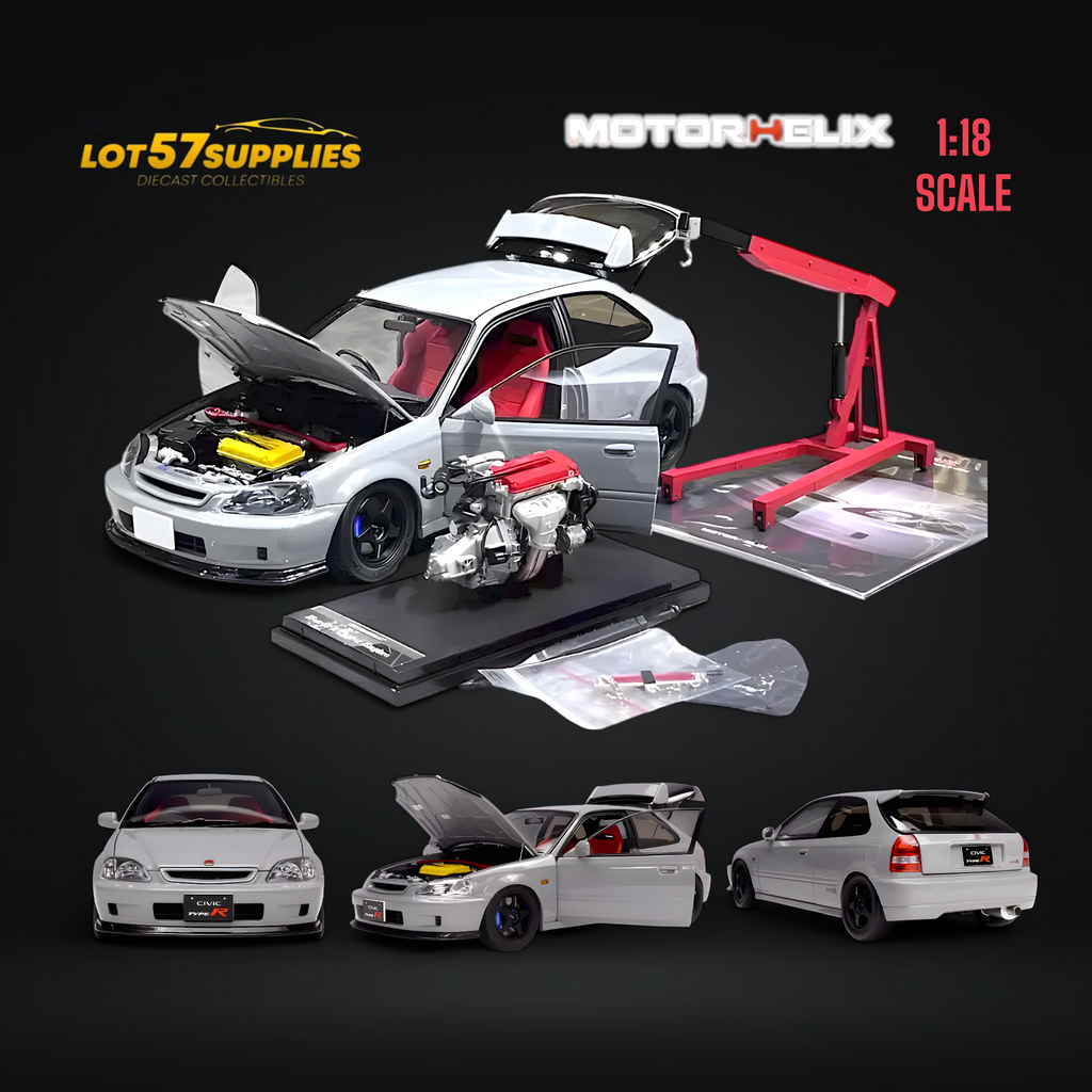 MOTORHELIX Honda Civic Type-R EK9 Nardo Grey 1:18