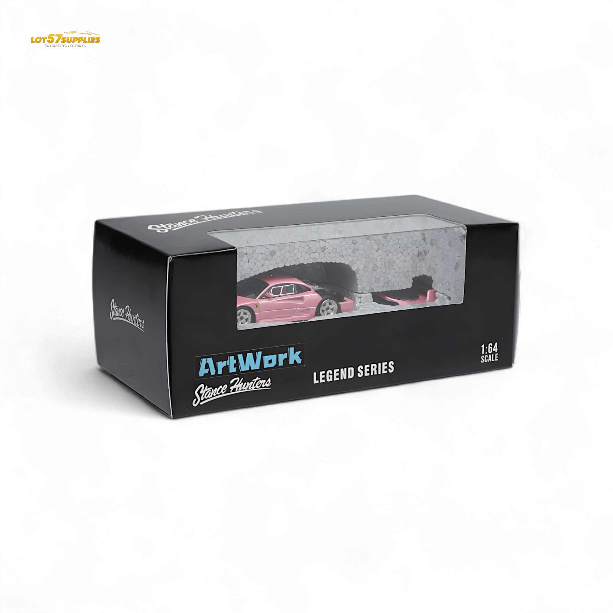 Stance Hunters Ferrari F40 LM Pink 1:64