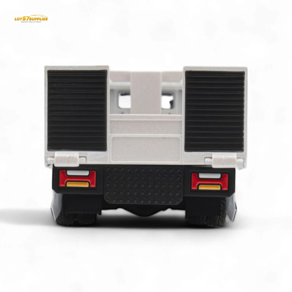 MicroTurbo Hino 300 Flat Bed Truck Pandem Rocket Bunny White 1:64