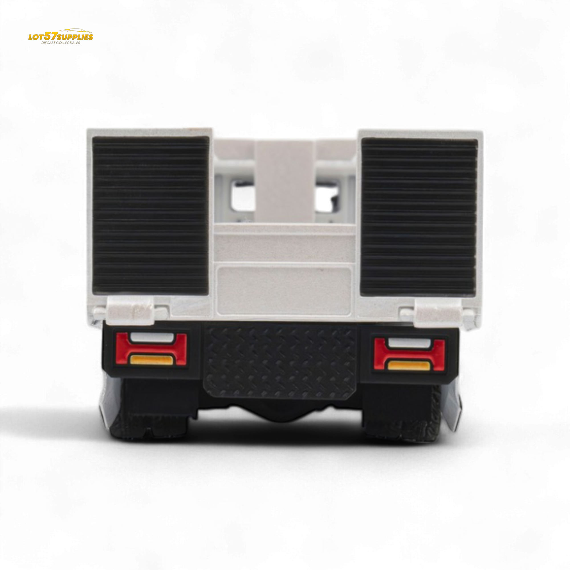 MicroTurbo Hino 300 Flat Bed Truck Pandem Rocket Bunny White 1:64