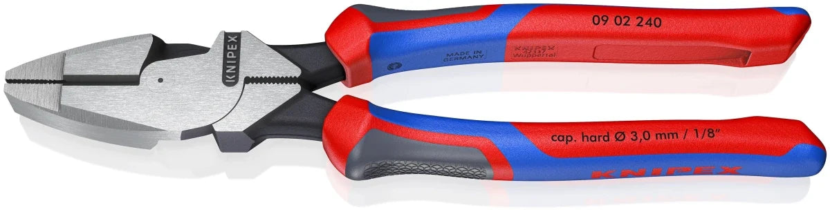 KNIPEX 9-1/2" High-Leverage Lineman's Pliers New England Head with KNIPEXTEND Handles (09 02 240)