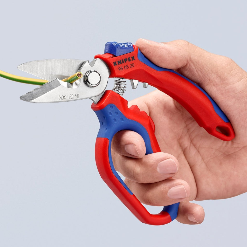 Knipex Angled Electrician Shears 6 1/4" 95 05 20 US