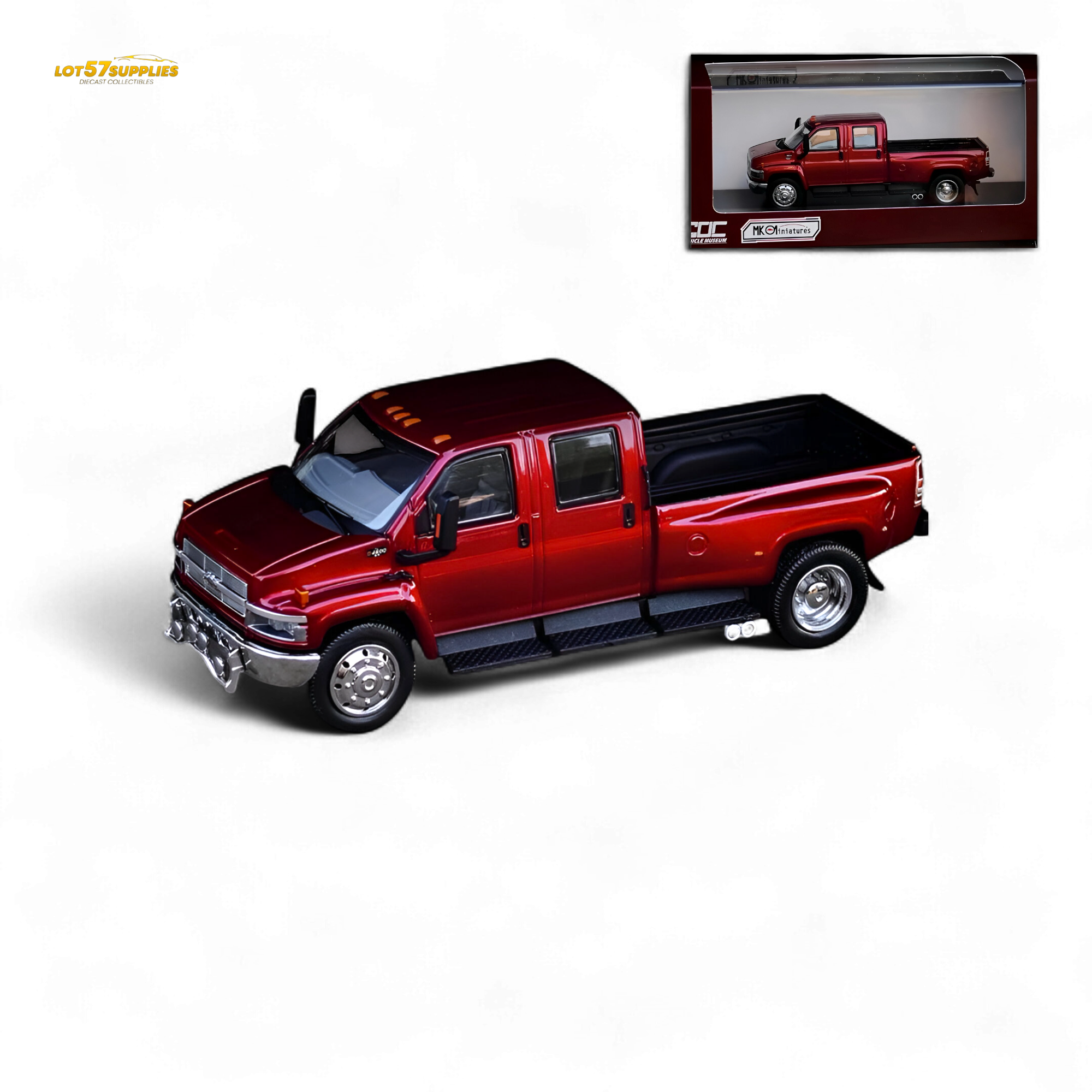 MK Miniatures & GOC Chevrolet Kodiak Metallic Red 1:64