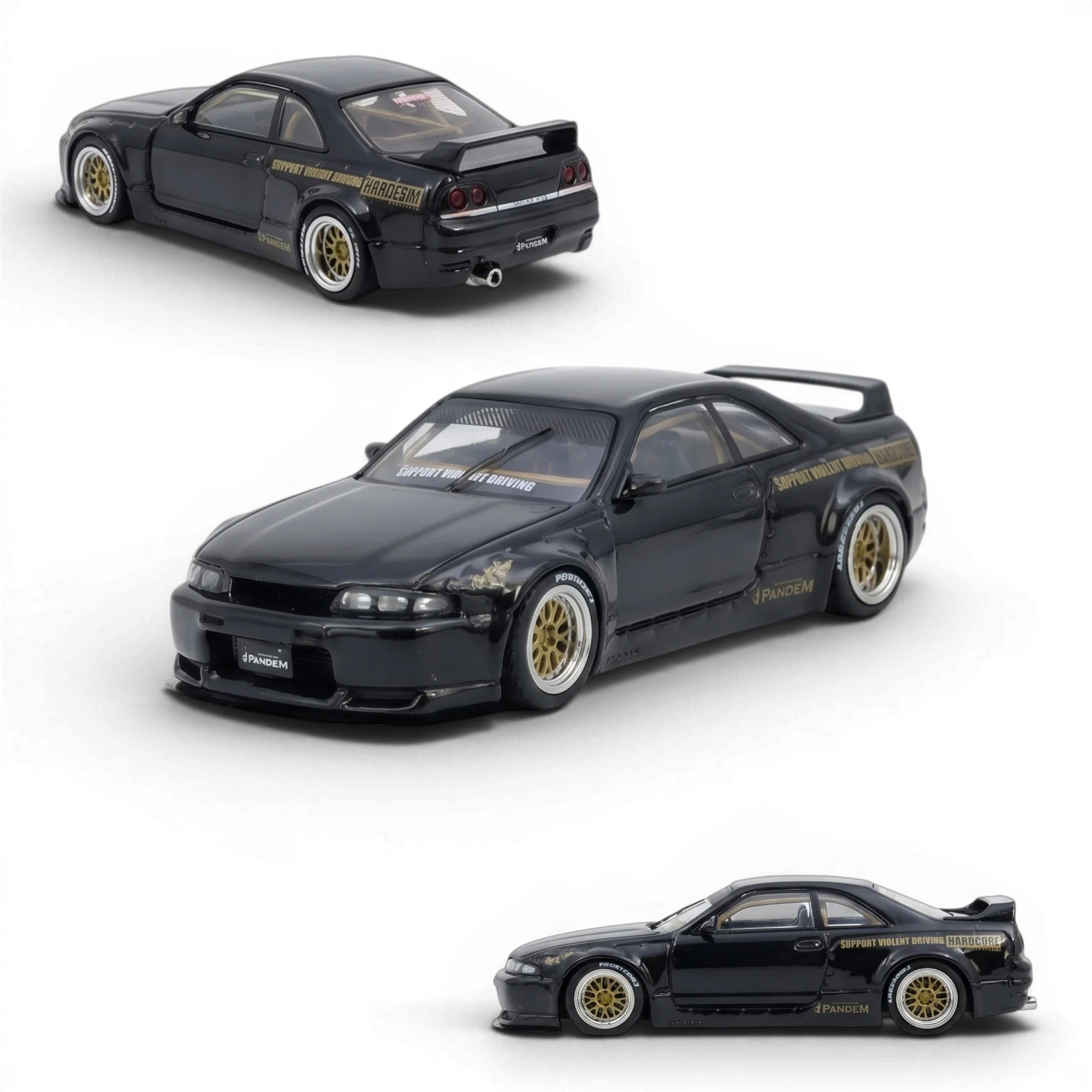 INNO64 PANDEM GT-R (BCNR33) Black 1:64