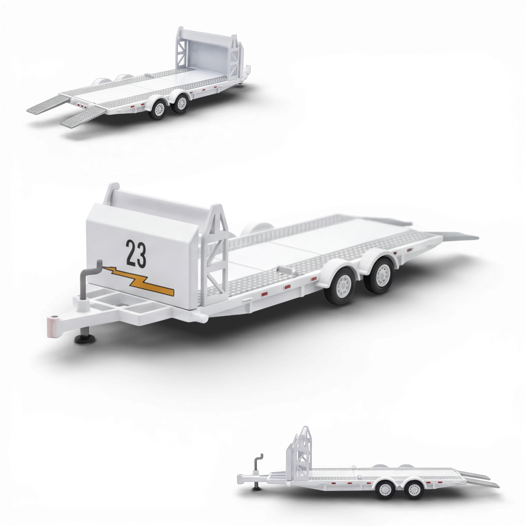Aurora Model Car Towing Trailer 1:64