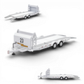 Aurora Model Car Towing Trailer 1:64