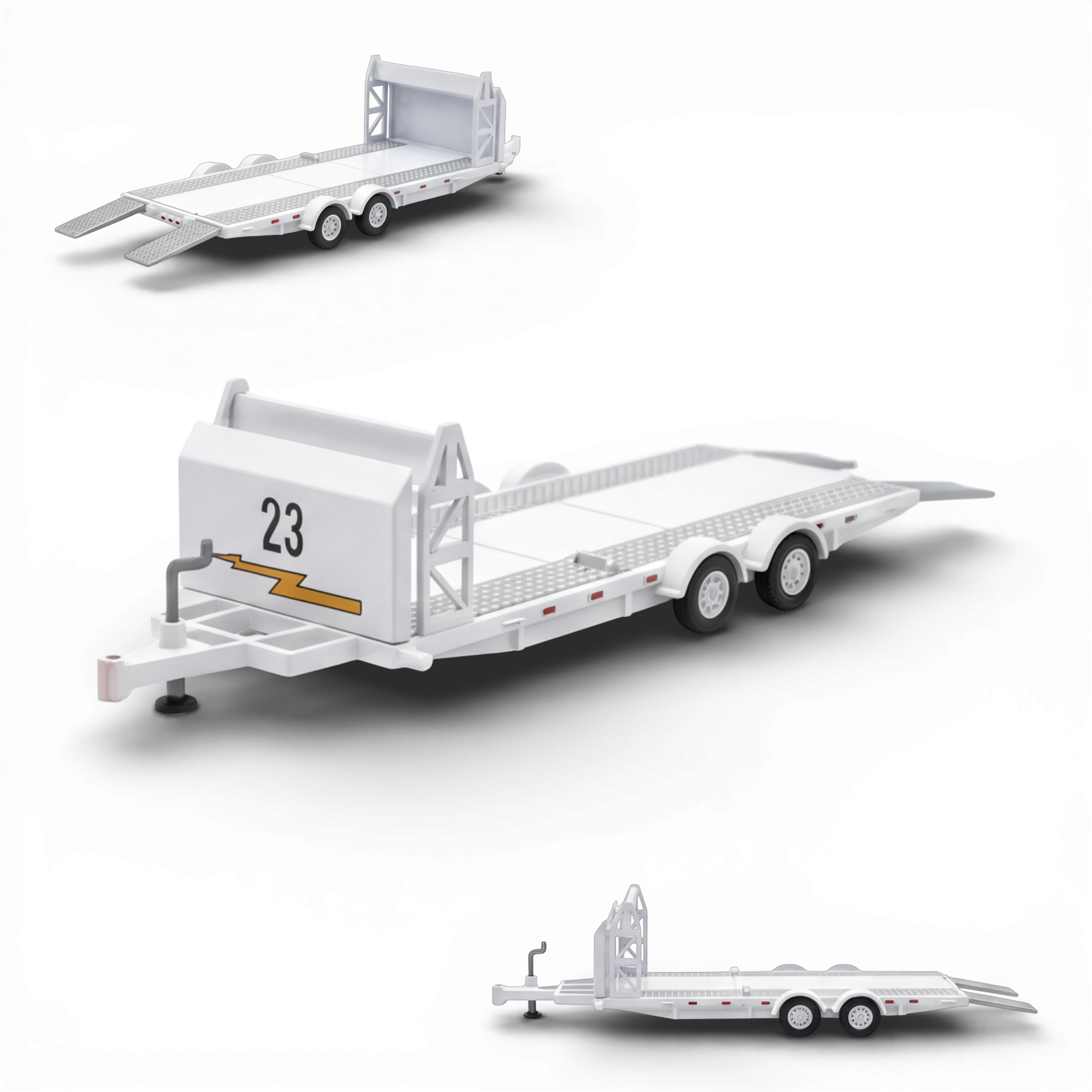 Aurora Model Car Towing Trailer 1:64