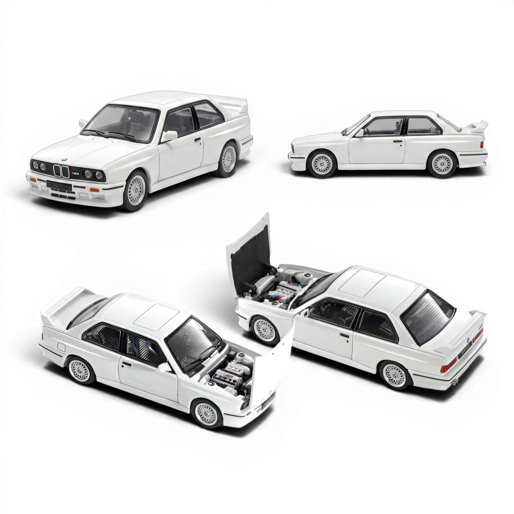 Mortal BMW E30 M3 Sedan Pearl White 1:64
