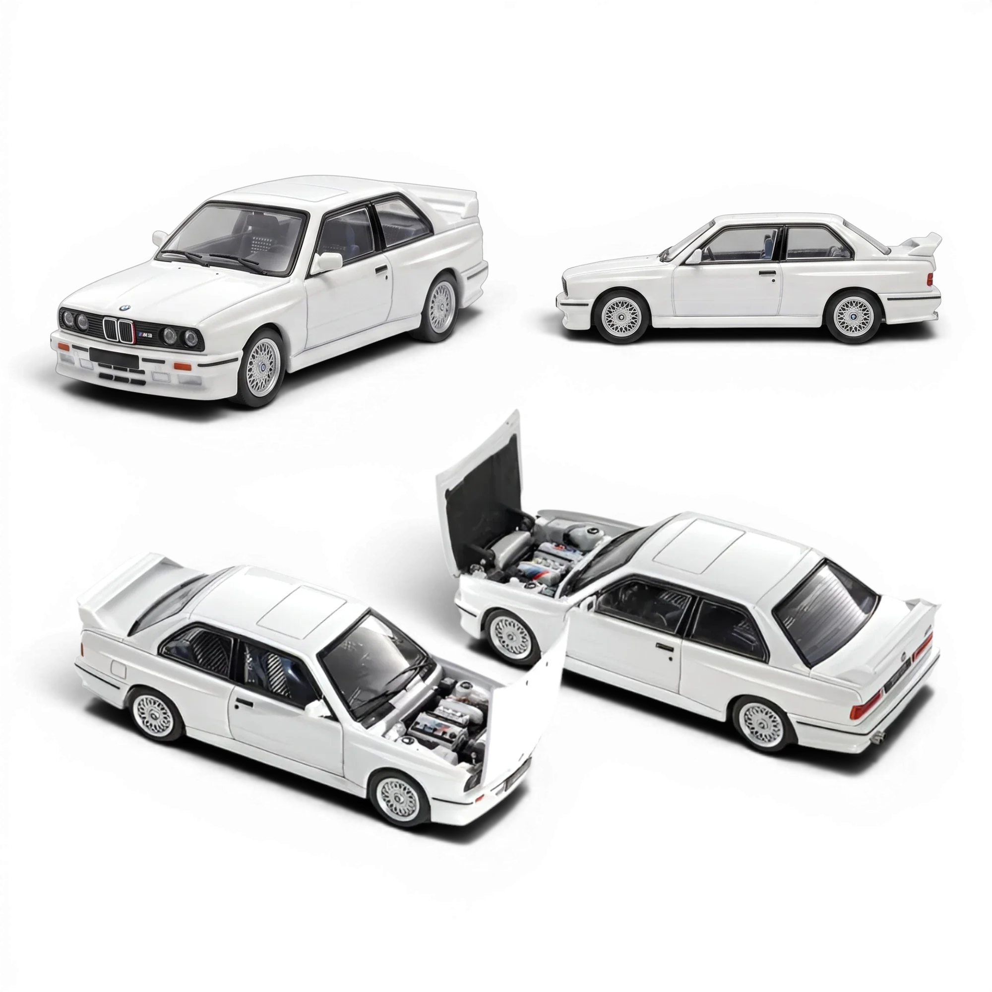 Mortal BMW E30 M3 Sedan Pearl White 1:64