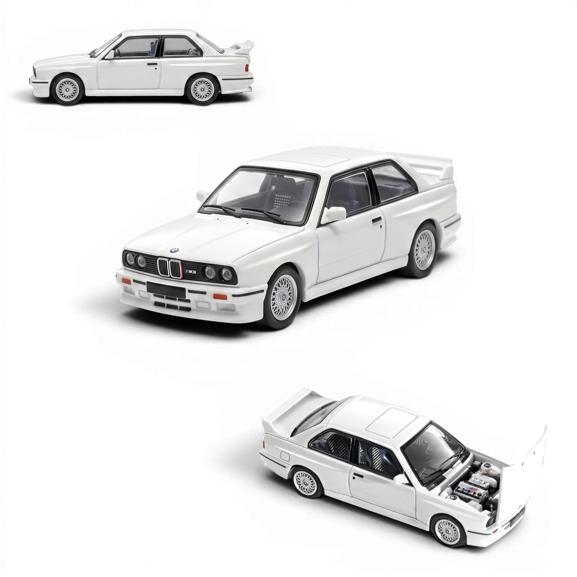 Mortal BMW E30 M3 Sedan Pearl White 1:64