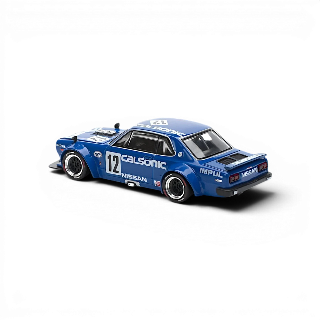 PopRace Skyline GT-R V8 Drift (Hakosuka) Calsonic Blue 1:64