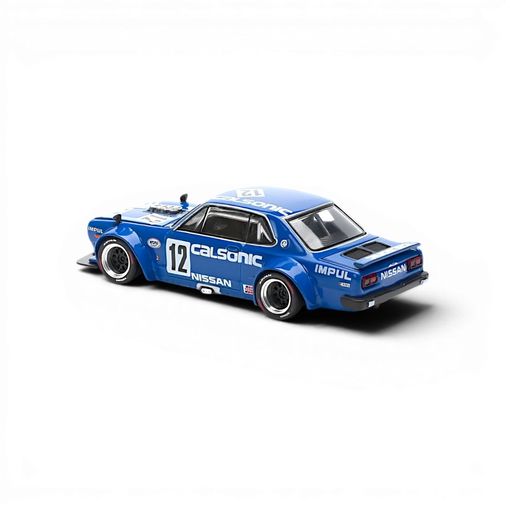 PopRace Skyline GT-R V8 Drift (Hakosuka) Calsonic Blue 1:64