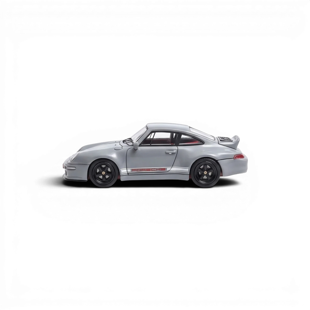Flame Model Porsche 911 Gunther Werks 400R Cement Gray 1:64
