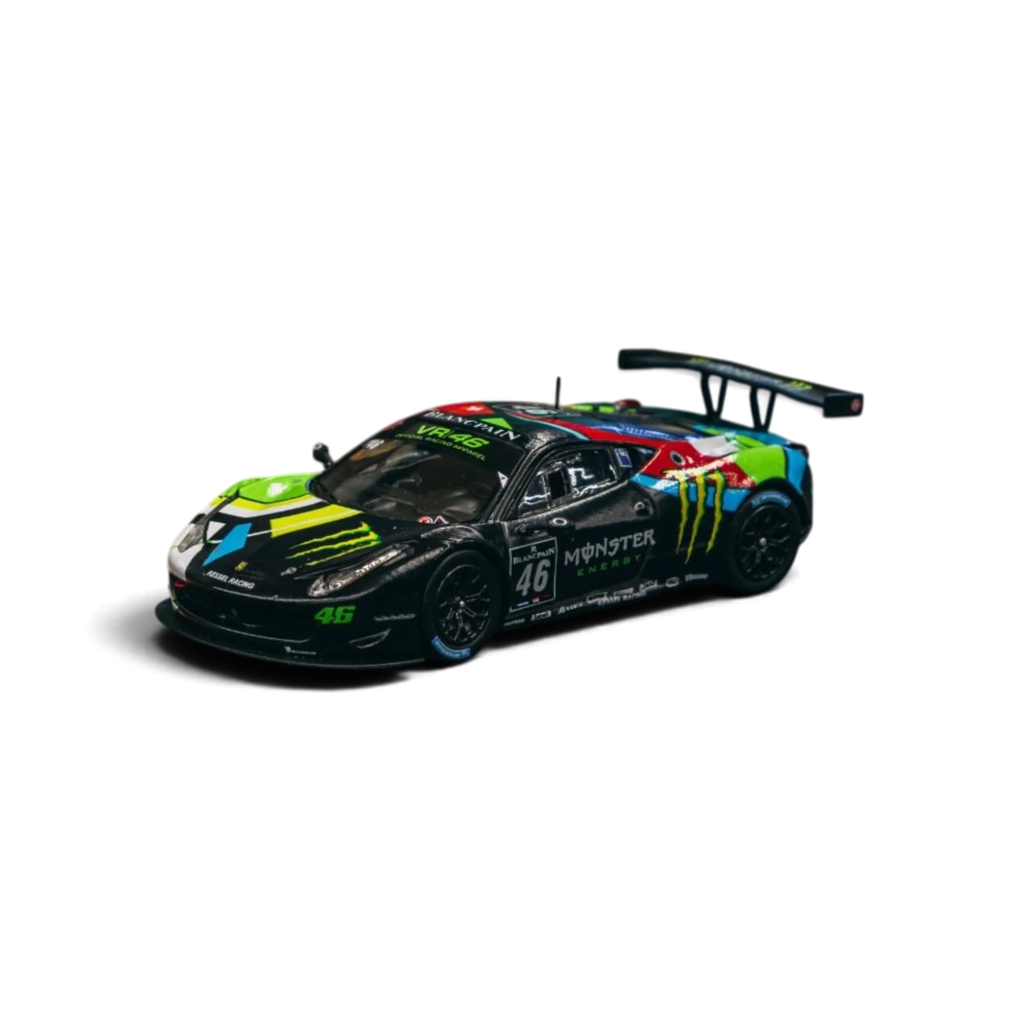 Tarmac Works Hobby64 Ferrari 458 Italia GT3 Blancpain Endurance 2012 V. Rossi 1:64 T64-073-12BGT46M