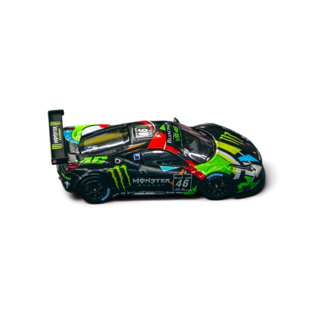 Tarmac Works Hobby64 Ferrari 458 Italia GT3 Blancpain Endurance 2012 V. Rossi 1:64 T64-073-12BGT46M