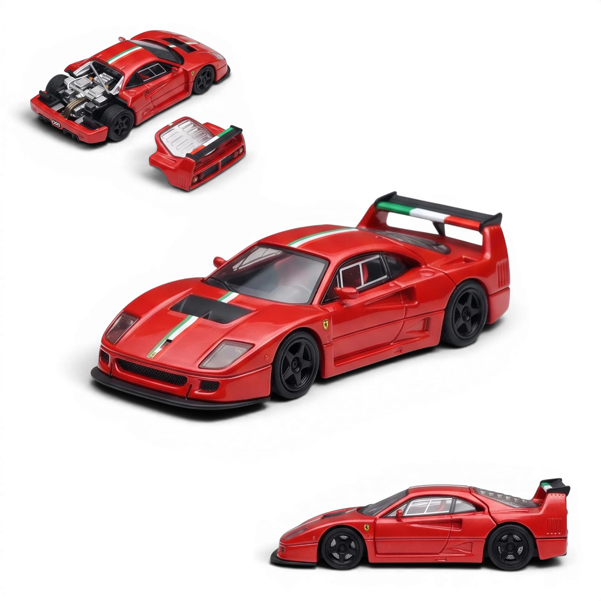 Stance Hunters Ferrari F40 LM Italian Stripe Red 1:64