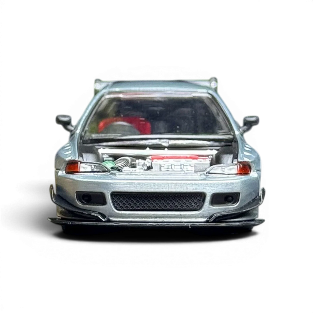 Pop Race Honda Civic EG6 Raw Metal 1:64