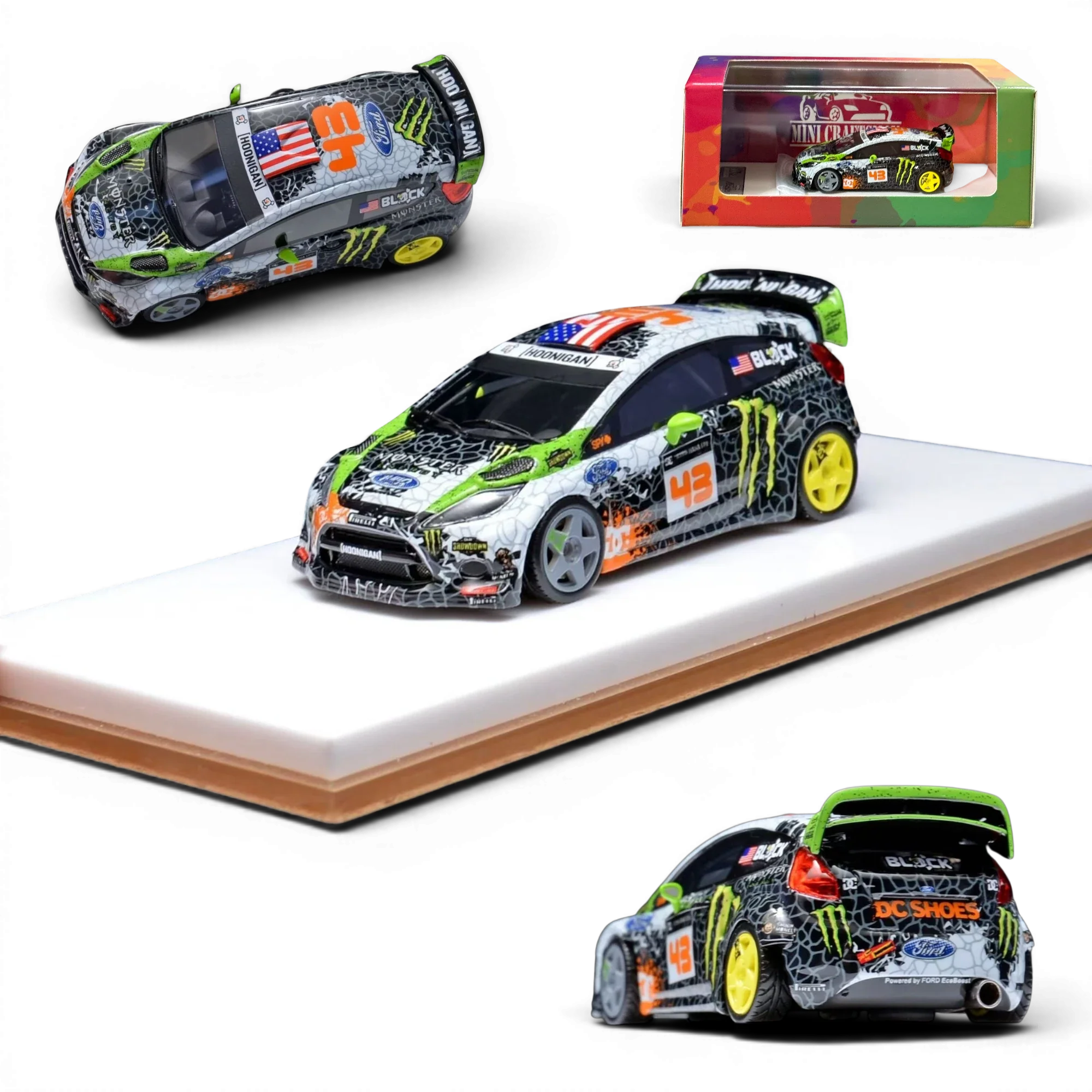 MiniCraftsman Ken Block Ford Fiesta Gymkhana Livery 1:64