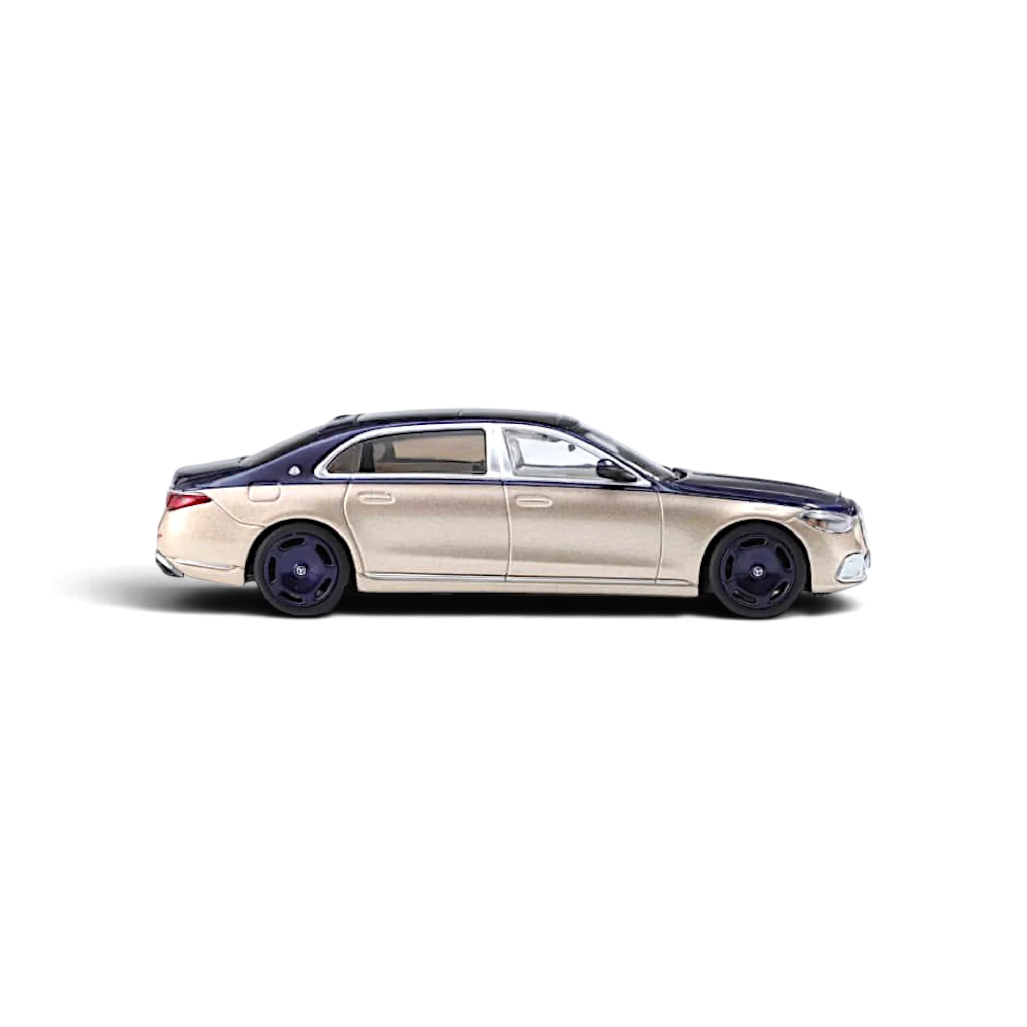 AR BOX 2021 Mercedes-Benz Maybach W223 Blue-Gold 1:64