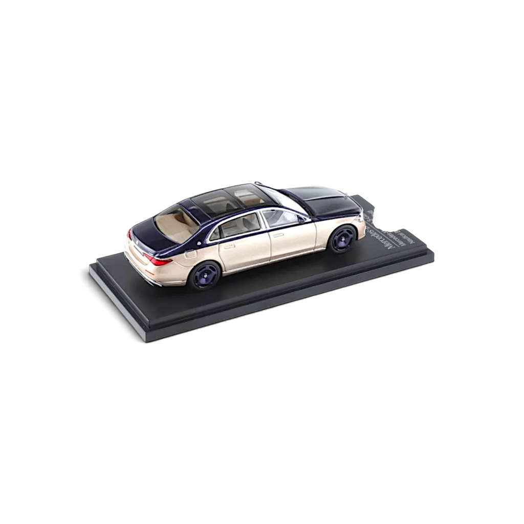 AR BOX 2021 Mercedes-Benz Maybach W223 Blue-Gold 1:64
