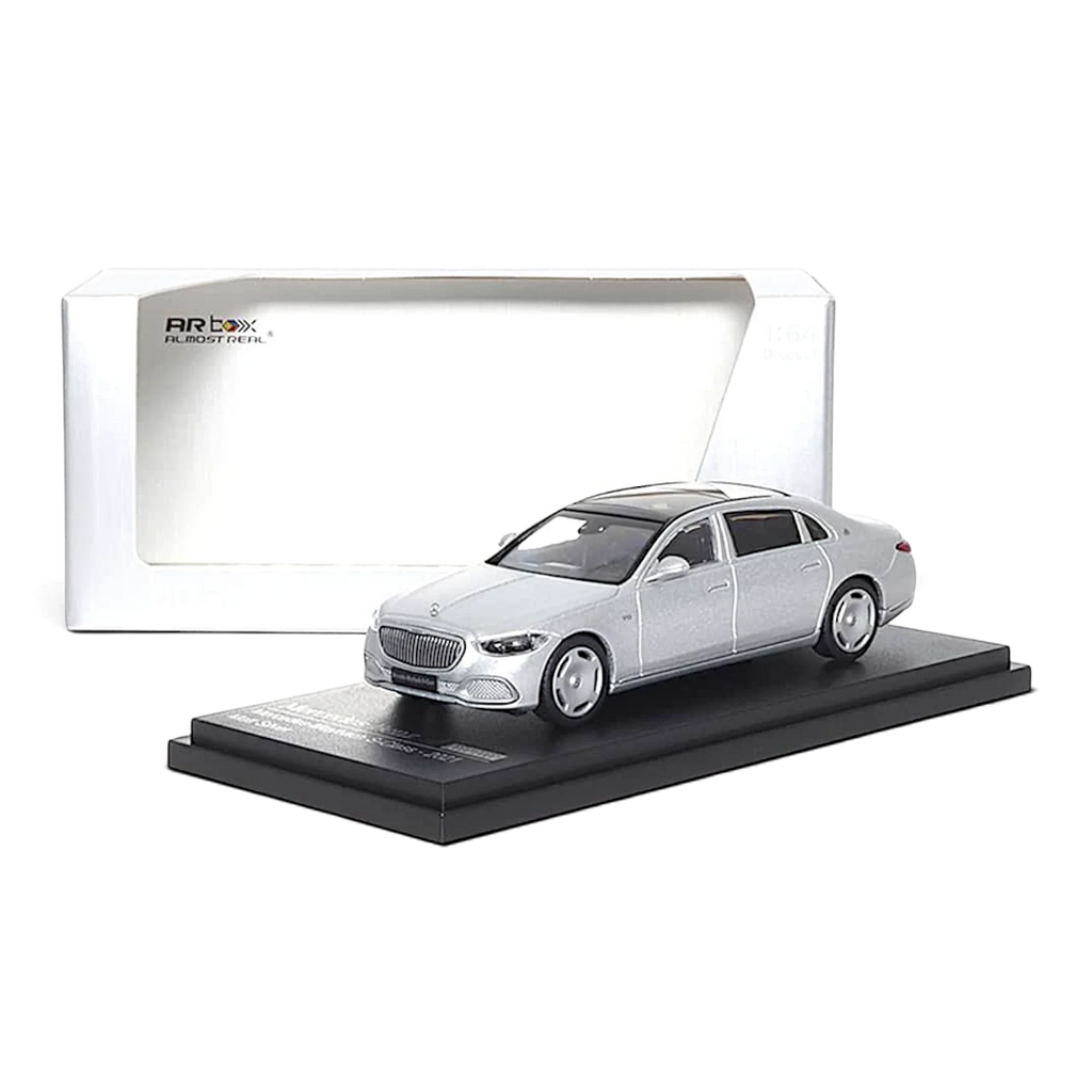 AR BOX 2021 Mercedes-Benz Maybach W223 Matte Silver 1:64