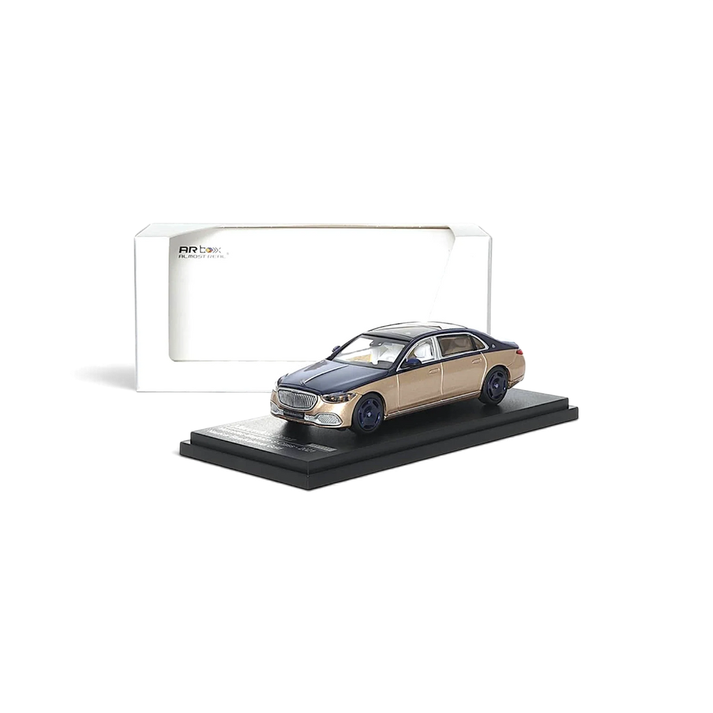 AR BOX 2021 Mercedes-Benz Maybach W223 Blue-Gold 1:64
