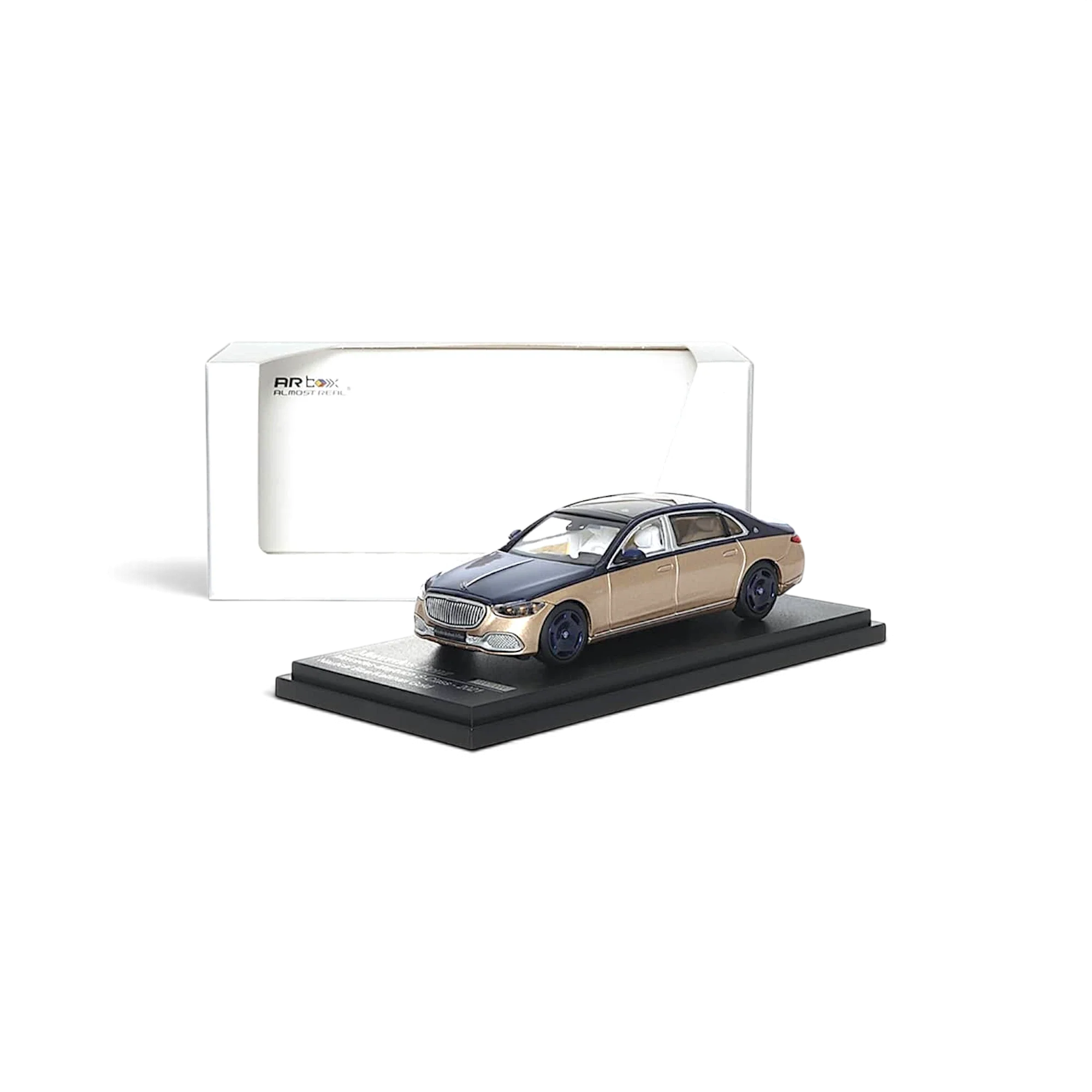 AR BOX 2021 Mercedes-Benz Maybach W223 Blue-Gold 1:64