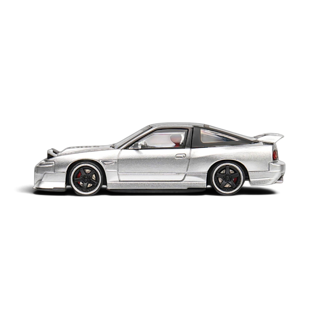MicroTurbo Nissan 180SX Miyabi Metallic Silver 1:64