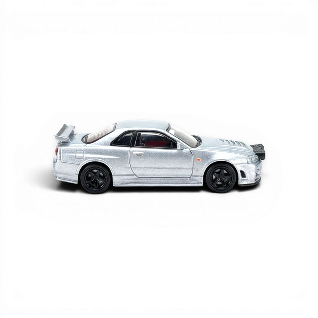 Street Weapon Nissan R34 GT-R Silver Snow Drift 1:64