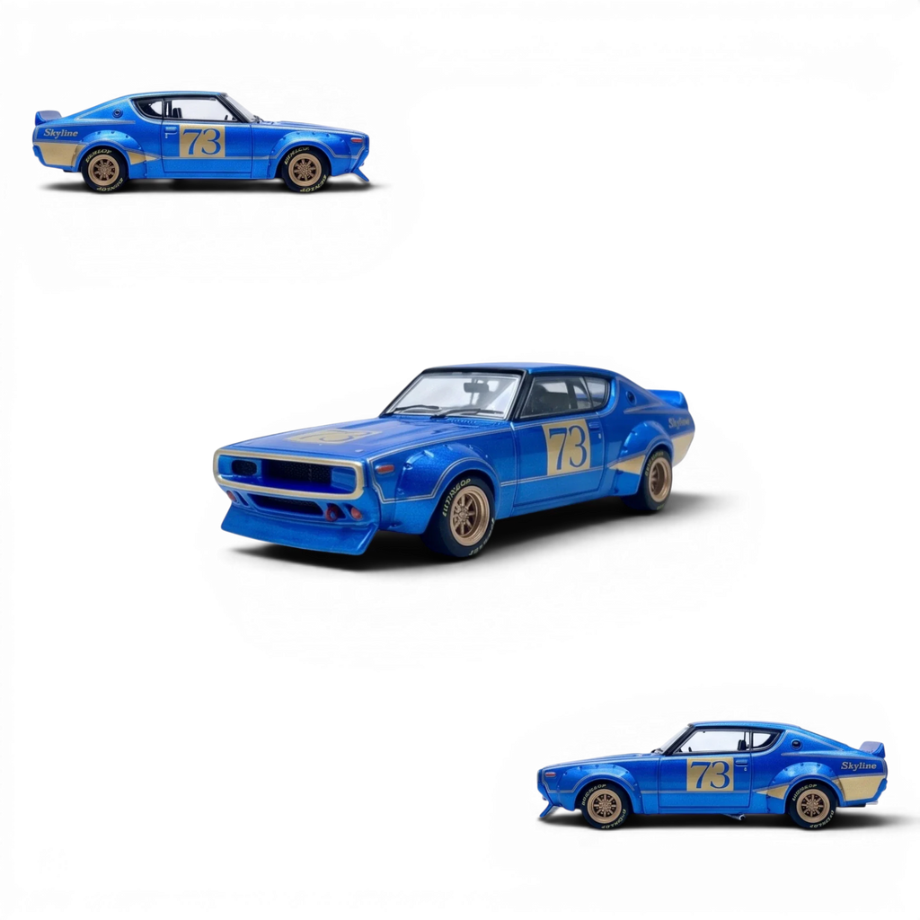 INNO64 Nissan Skyline 2000 GT-R KPGC10 Racing Concept Blue 1:64