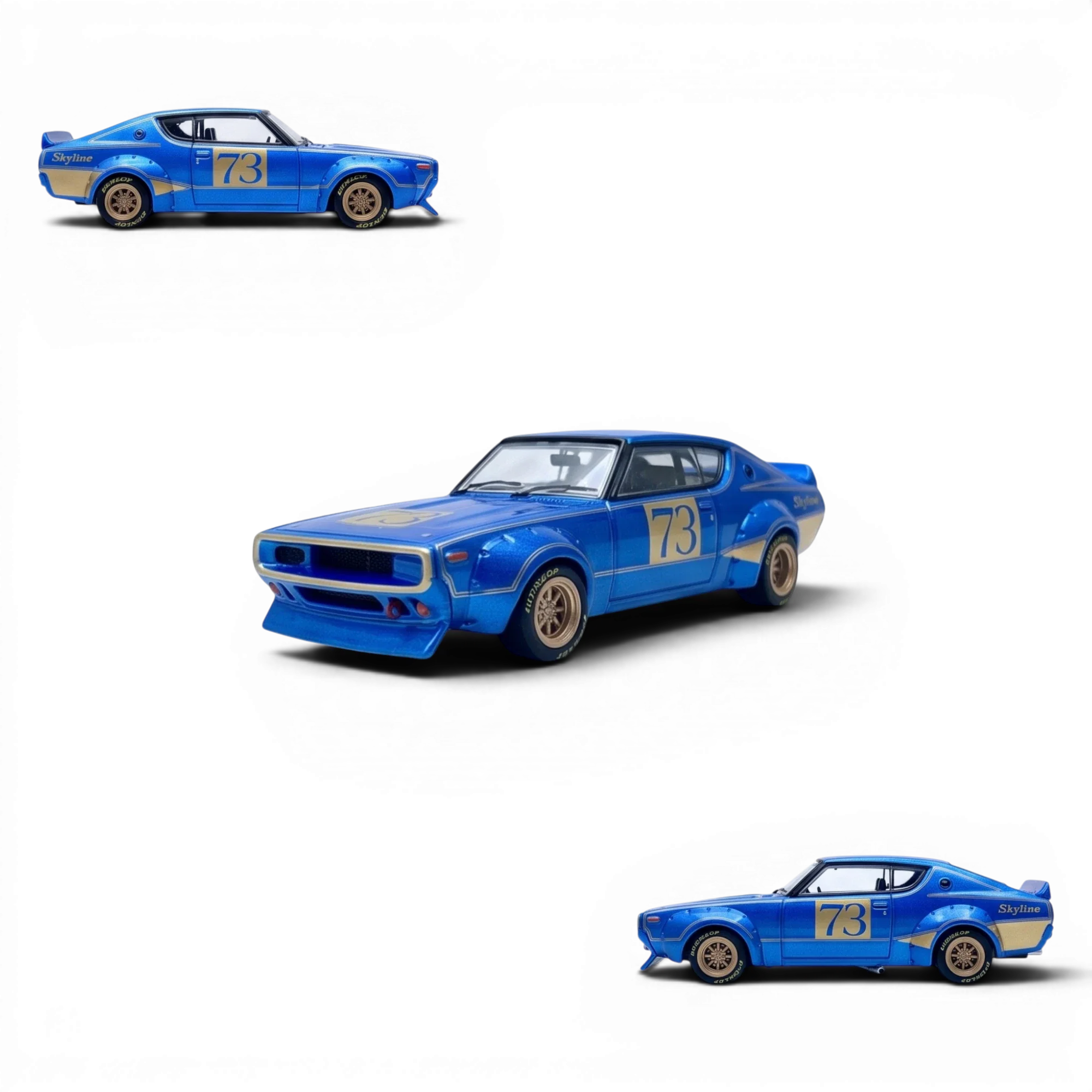INNO64 Nissan Skyline 2000 GT-R KPGC10 Racing Concept Blue 1:64
