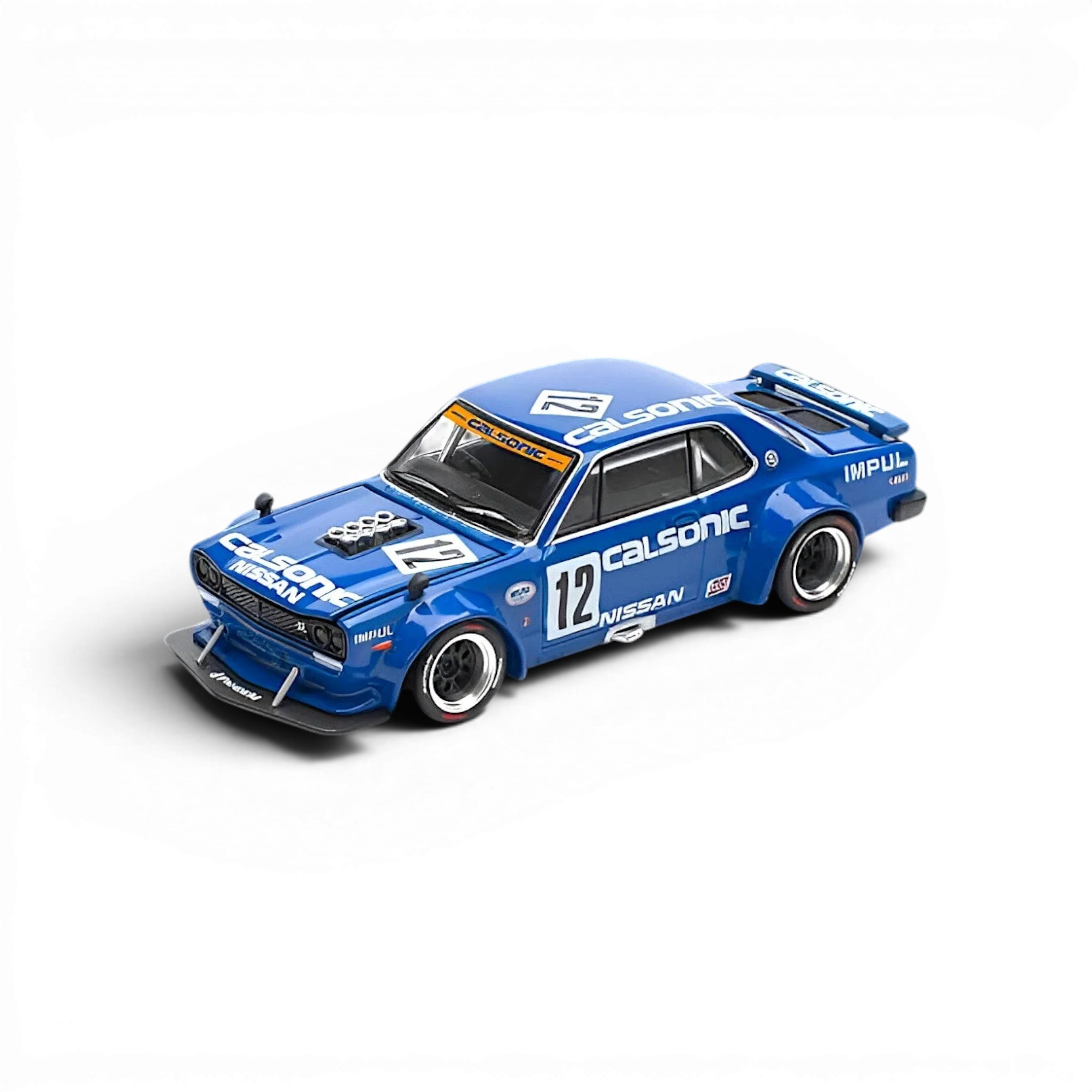 PopRace Skyline GT-R V8 Drift (Hakosuka) Calsonic Blue 1:64