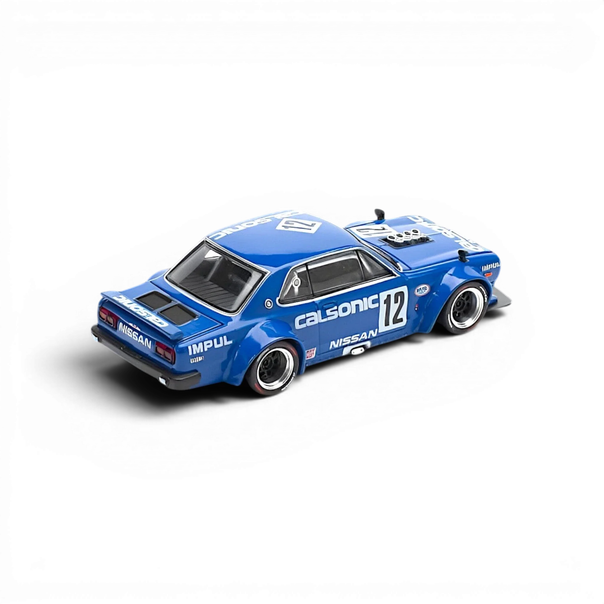 PopRace Skyline GT-R V8 Drift (Hakosuka) Calsonic Blue 1:64
