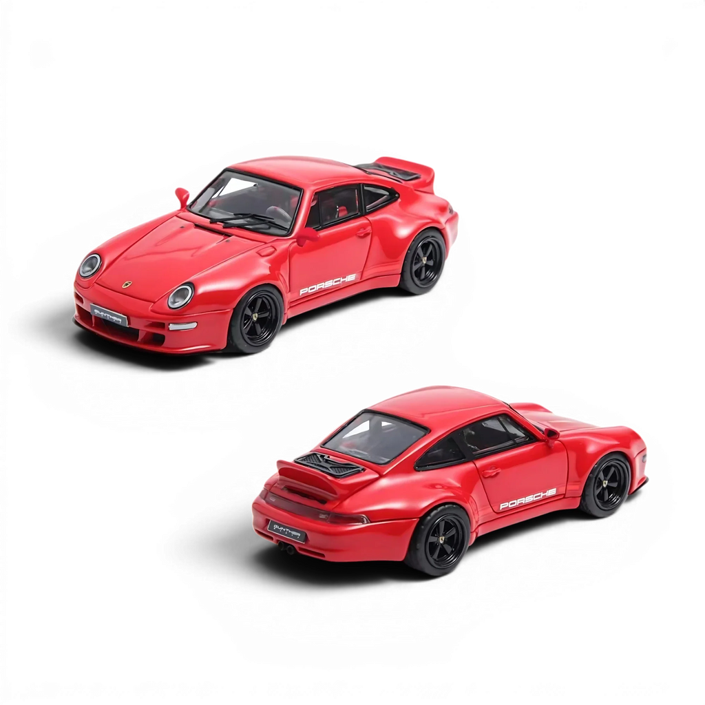 Flame Model Porsche 911 Gunther Werks 400R Solan Red 1:64