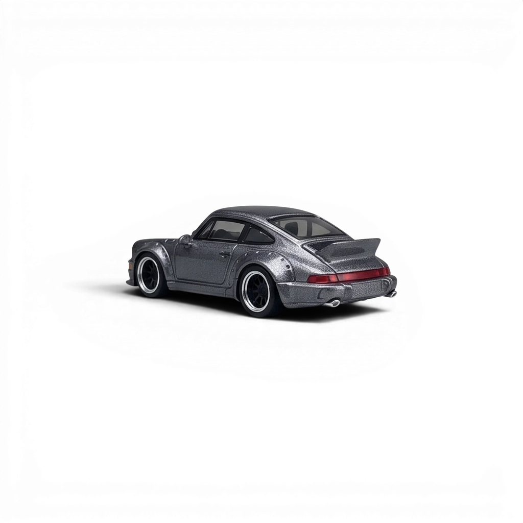 CM Model Porsche 964 Widebody Metallic Gray 1:64