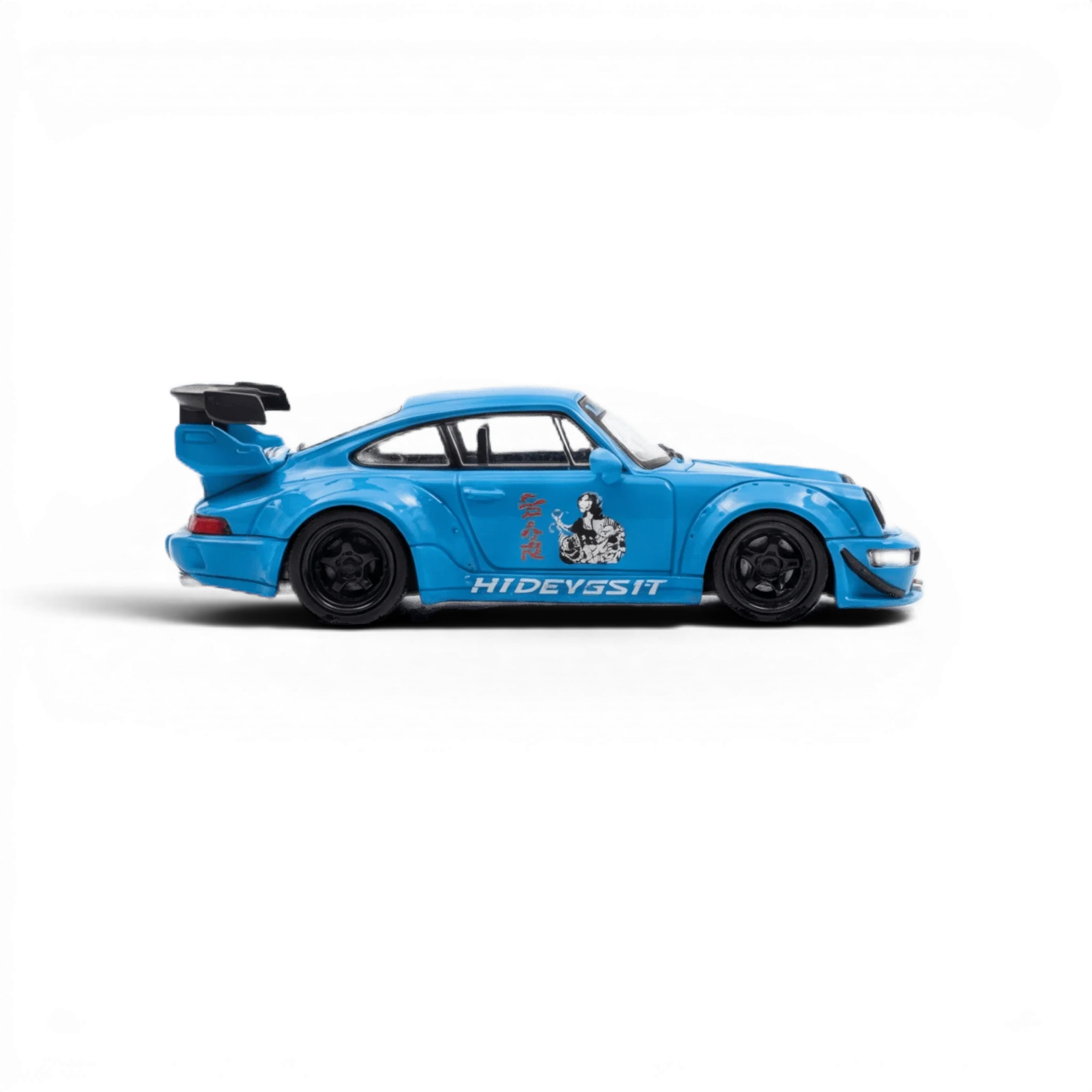 Mini Station Porsche 911 964 RWB HIDEYOSHI blue 1:64