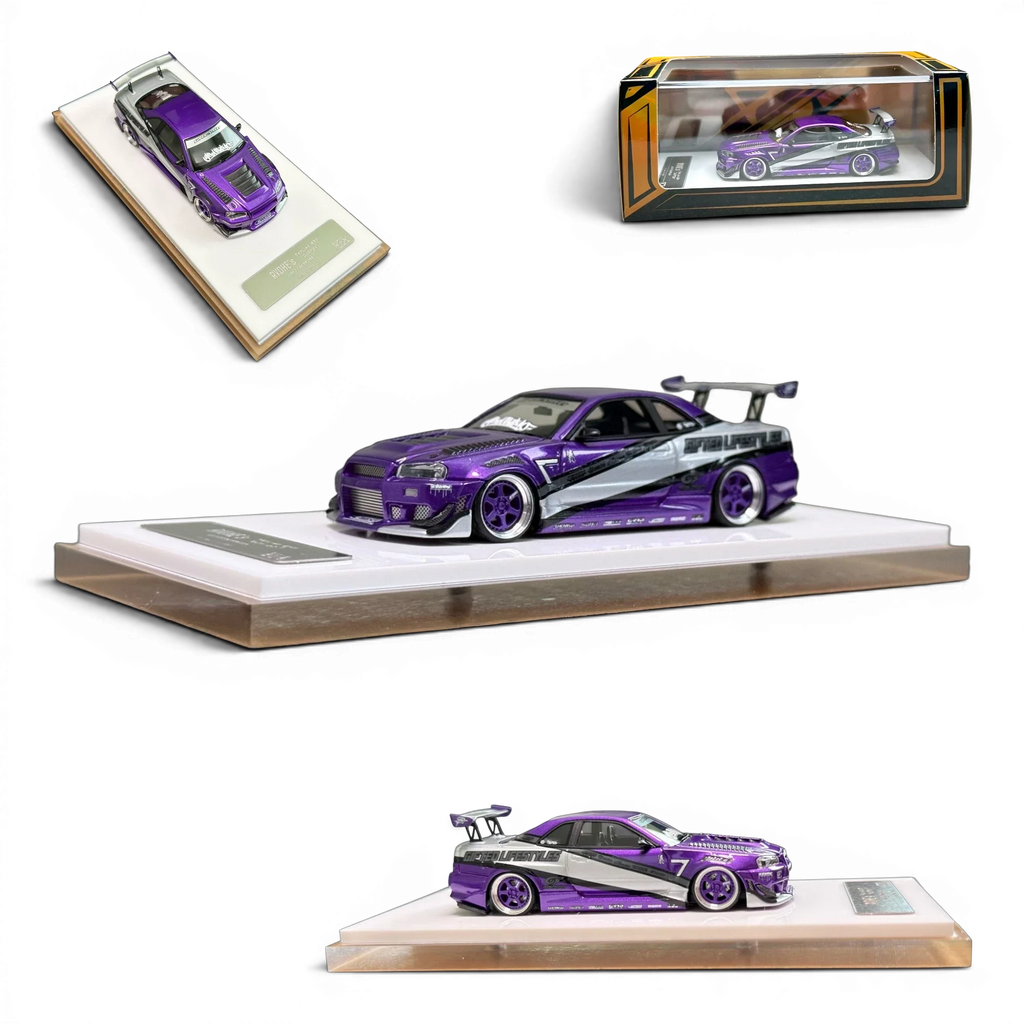 404ERROR x LOT 57 RYOHE's Skyline R34 "GIFTED" Resin 1:64