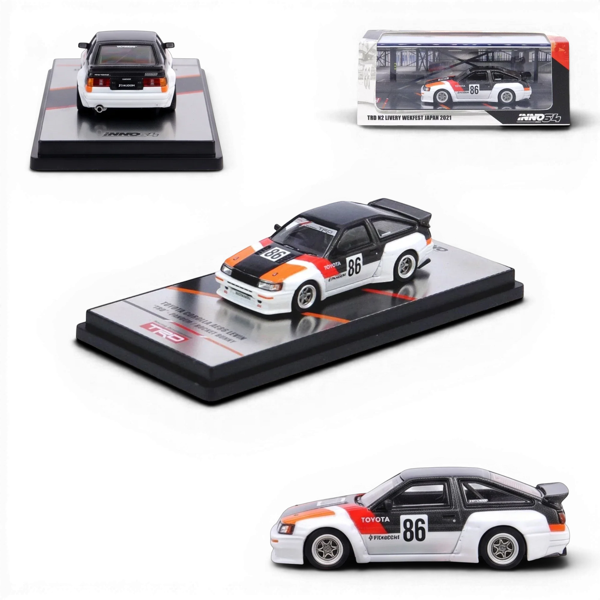 INNO64 Toyota AE86 Levin Pandem Rocket Bunny 1:64
