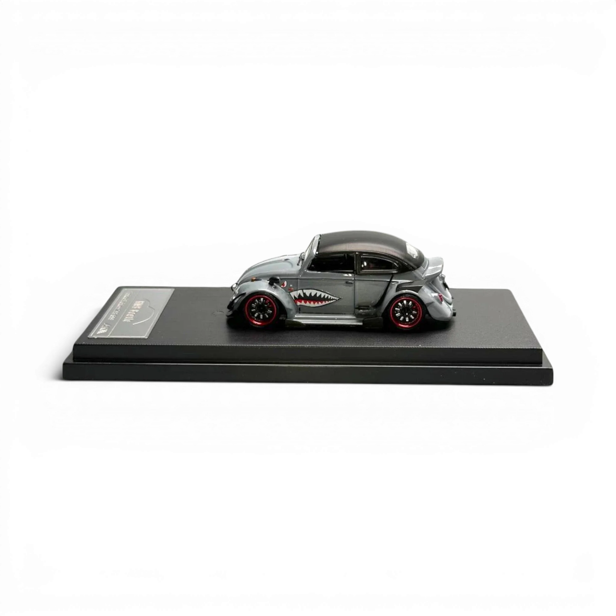 HKM Model VW Beetle Convertible Grey Shark Mouth 1:64