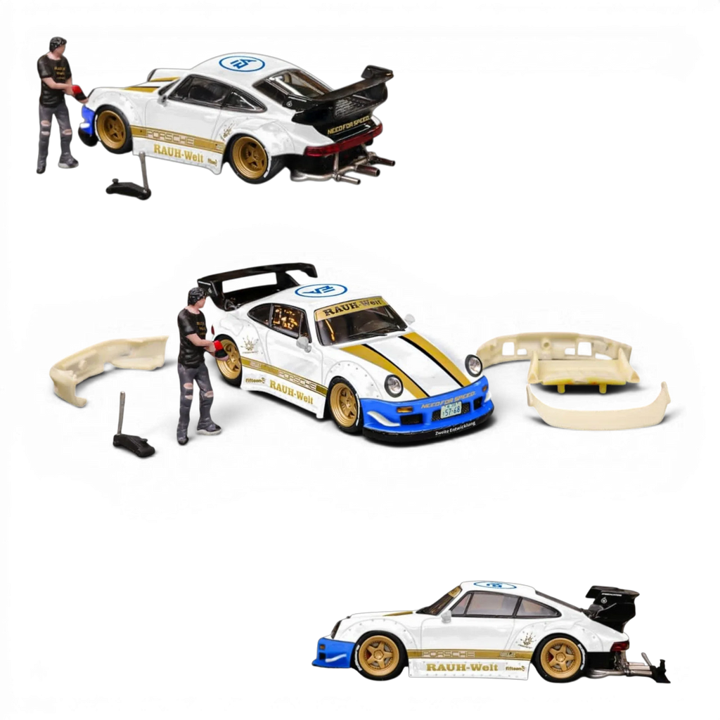 Star Model Porsche RWB 930 GT Wing NFS White Livery 1:64