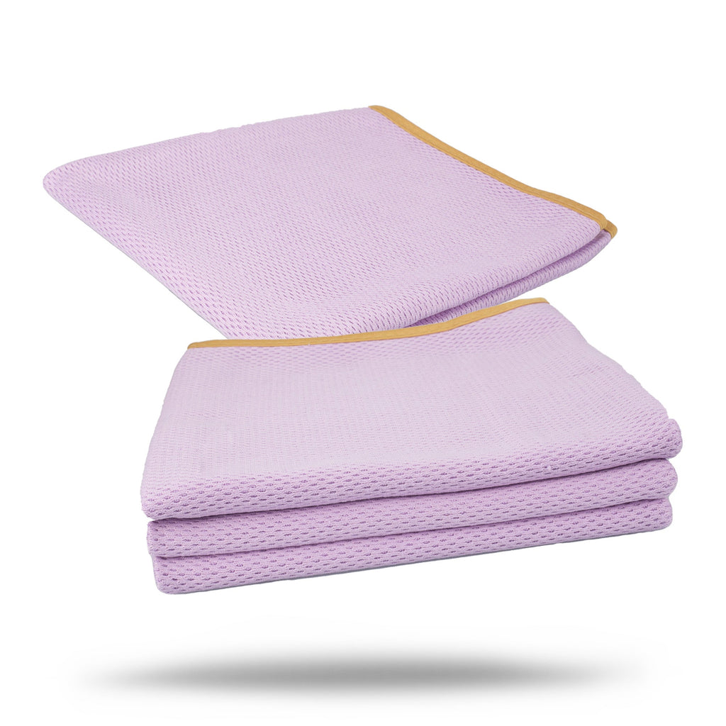 Absorbent Microfiber Towels | 500GSM Mesh Microfiber Drying Towel - 3 Pack