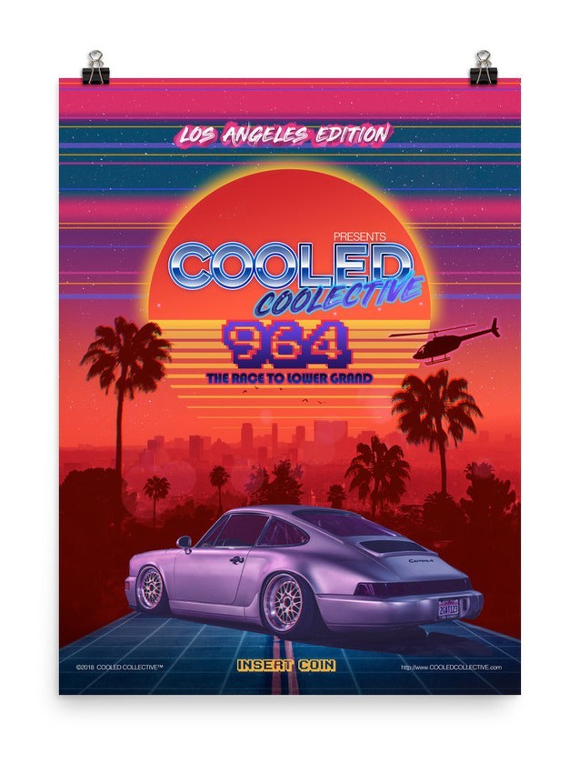 80s Theme 964 Los Angeles Edition Print