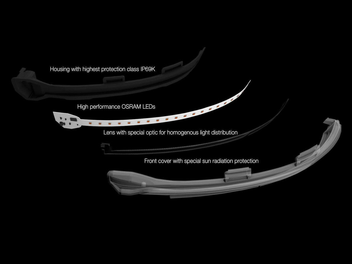 OSRAM LEDriving® dynamic LED mirror indicators VW Passat B8 Arteon 3H Golf 8 ID.3 white