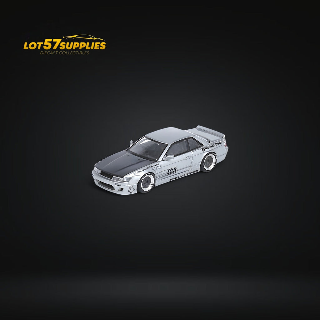 INNO64 Nissan Silvia S13 Pandem Rocket Bunny Silver 1:64