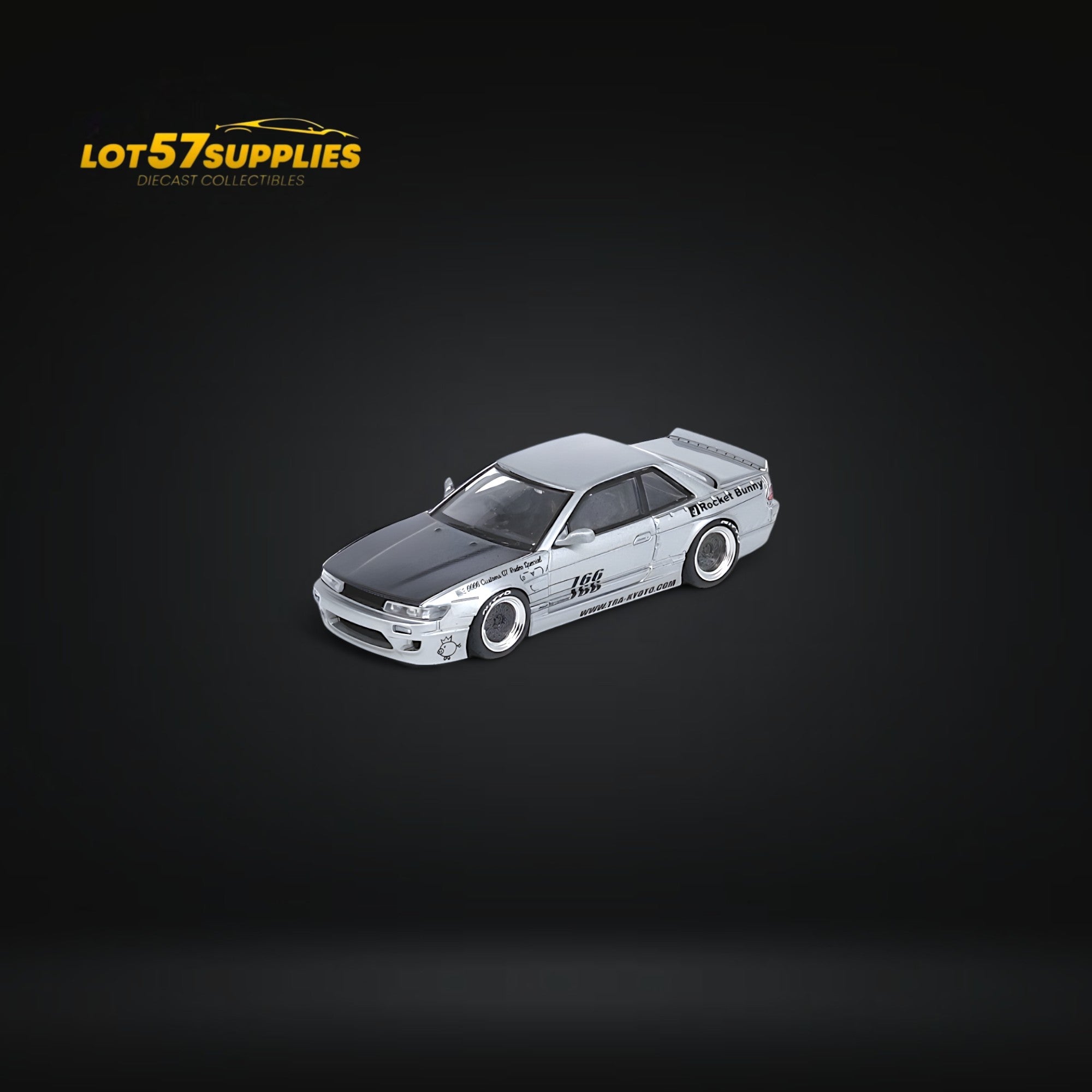 INNO64 Nissan Silvia S13 Pandem Rocket Bunny Silver 1:64