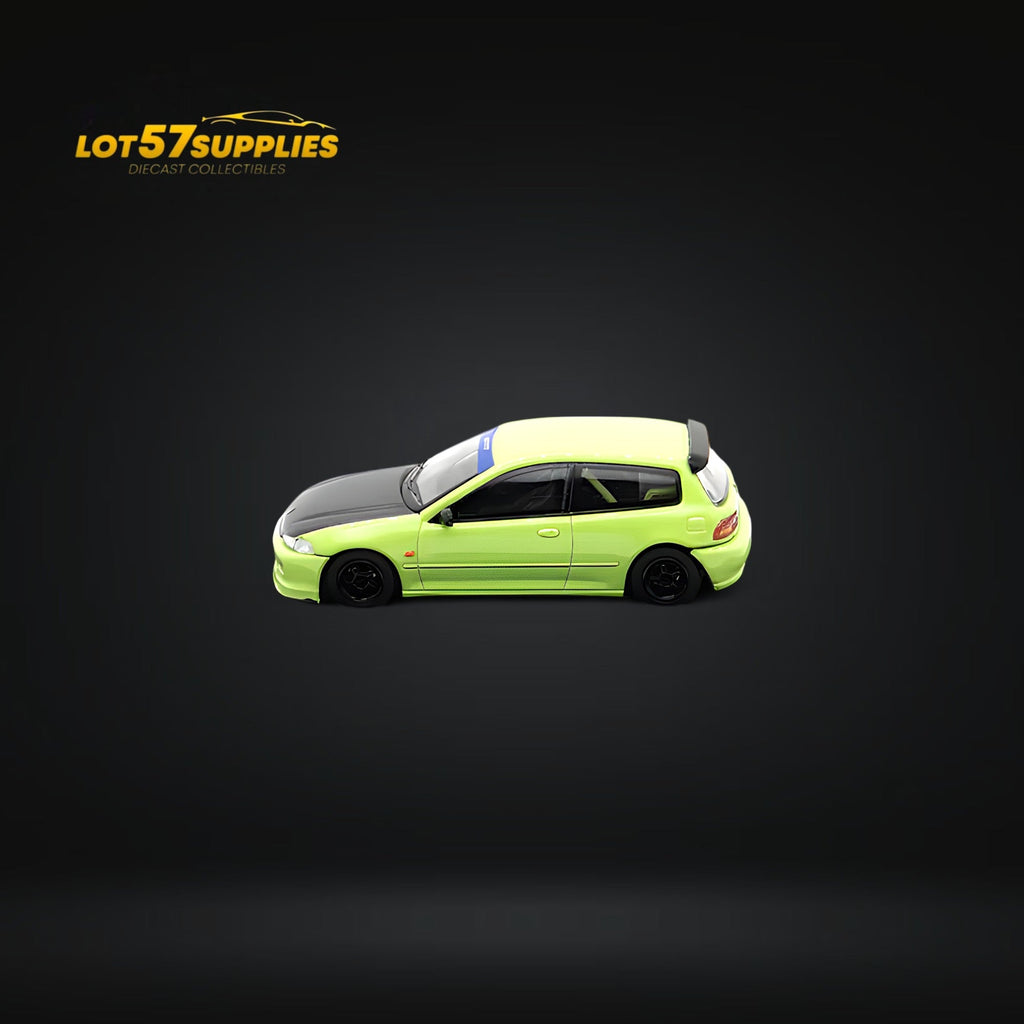 Street Weapon Honda Civic EG6 Spoon Green Livery 1:64