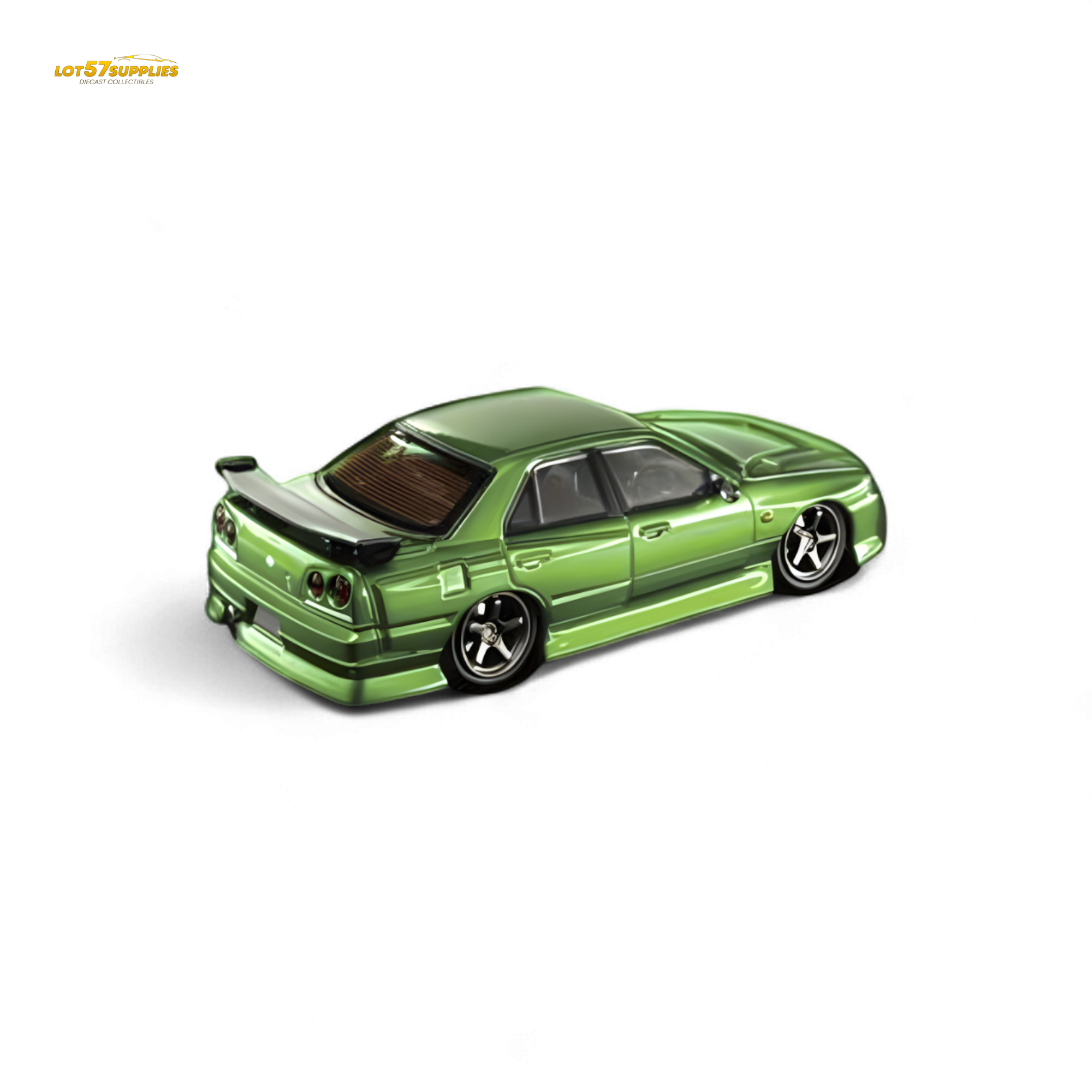 Mortal ER34 Skyline Uras Transparent Metallic Green 1:64